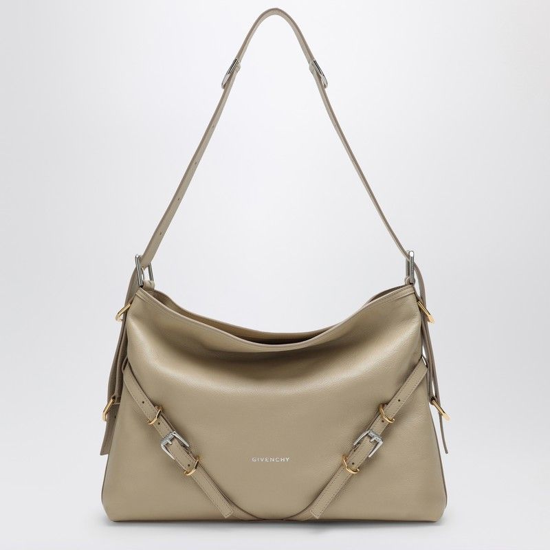 VOYOU MEDIUM LEATHER SHOULDER BAG