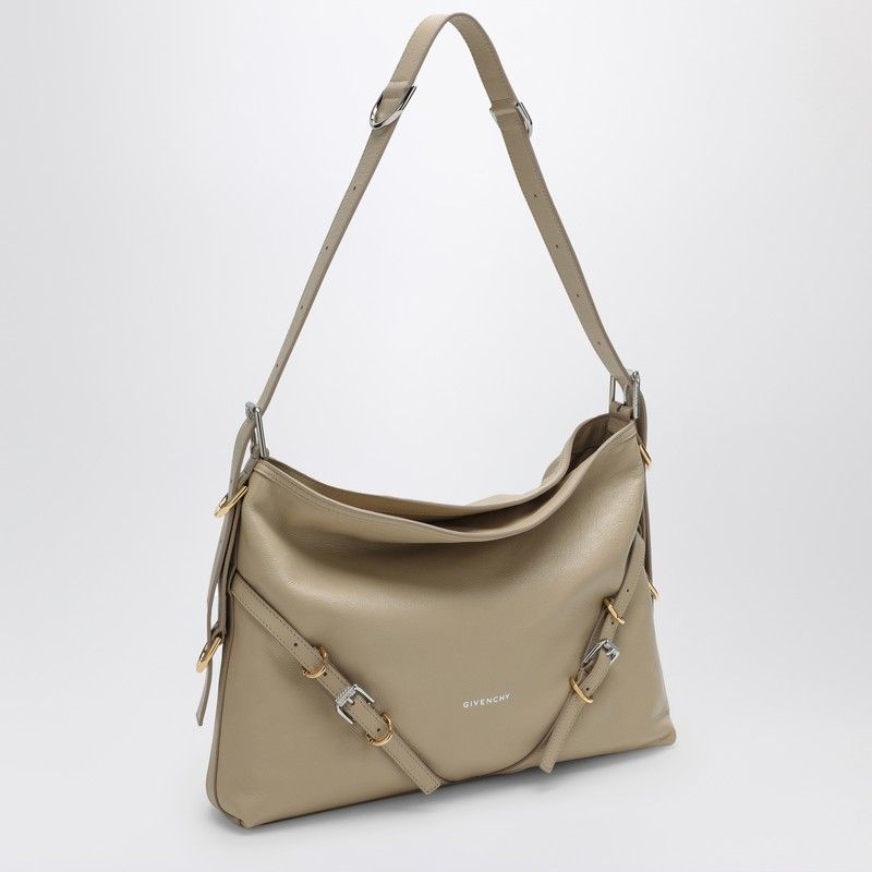 VOYOU MEDIUM LEATHER SHOULDER BAG