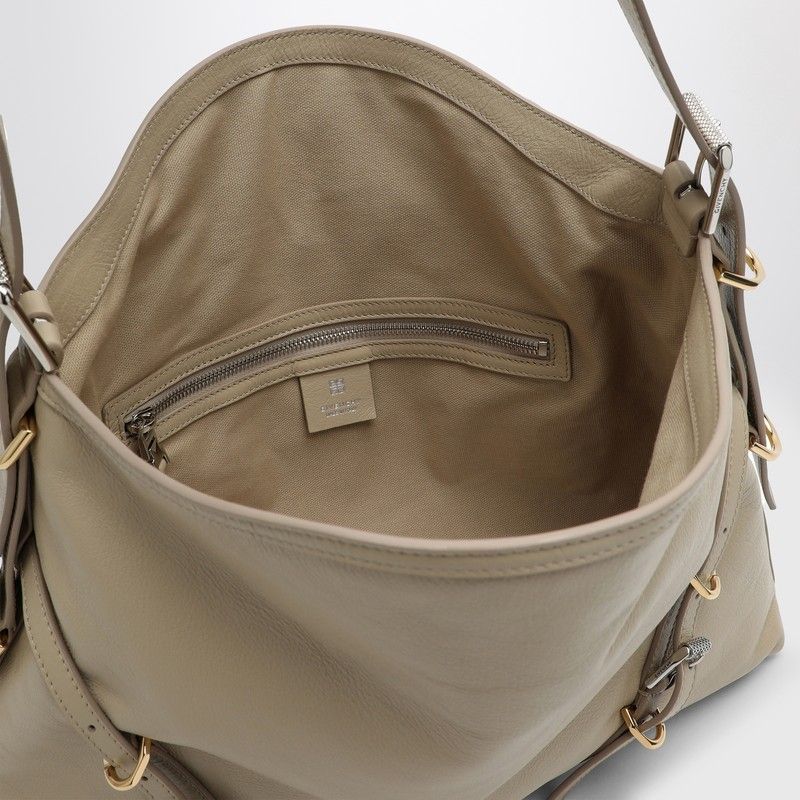 VOYOU MEDIUM LEATHER SHOULDER BAG