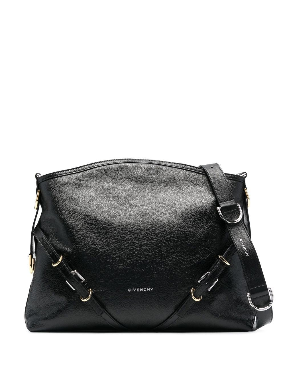 VOYOU MEDIUM LEATHER SHOULDER BAG