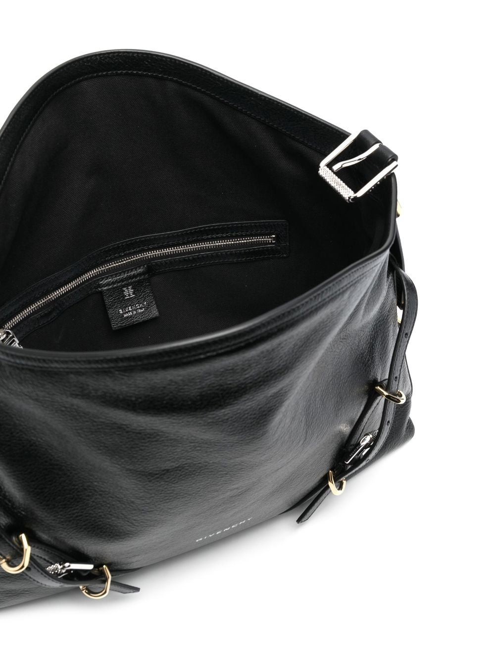 VOYOU MEDIUM LEATHER SHOULDER BAG