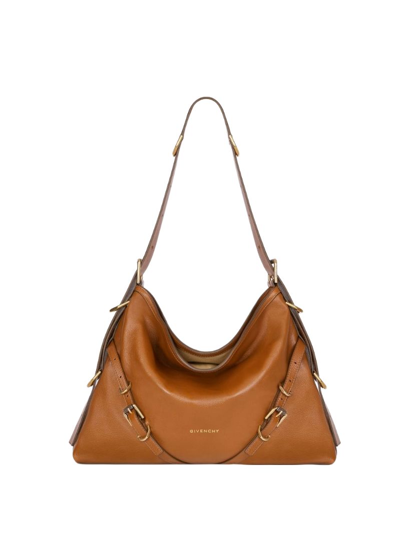 VOYOU MEDIUM LEATHER SHOULDER BAG