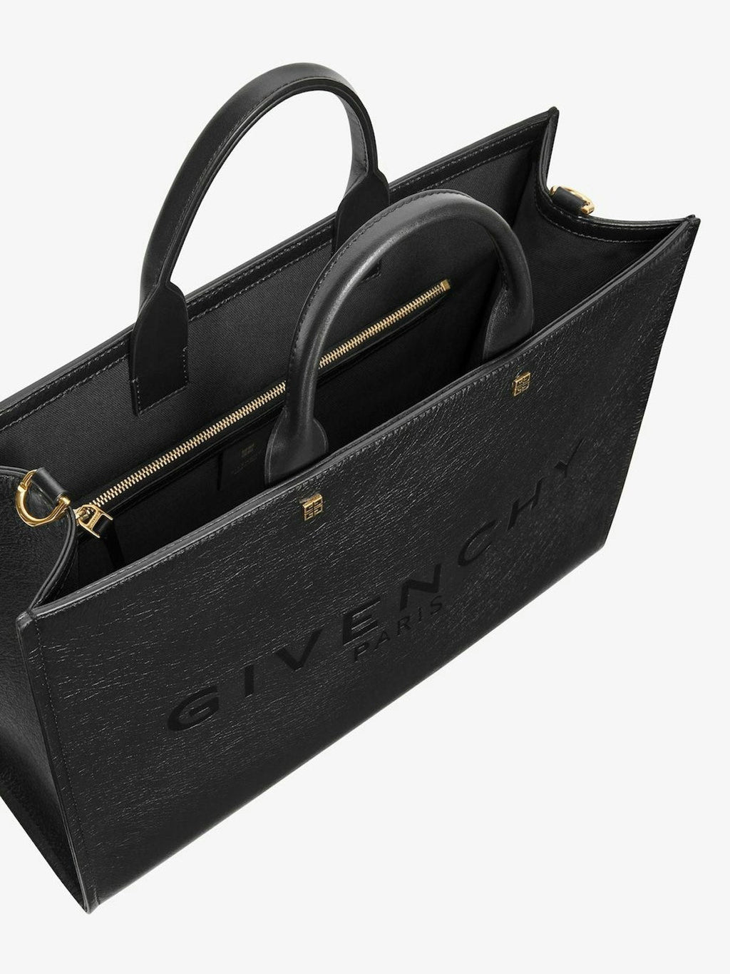 G LEATHER TOTE