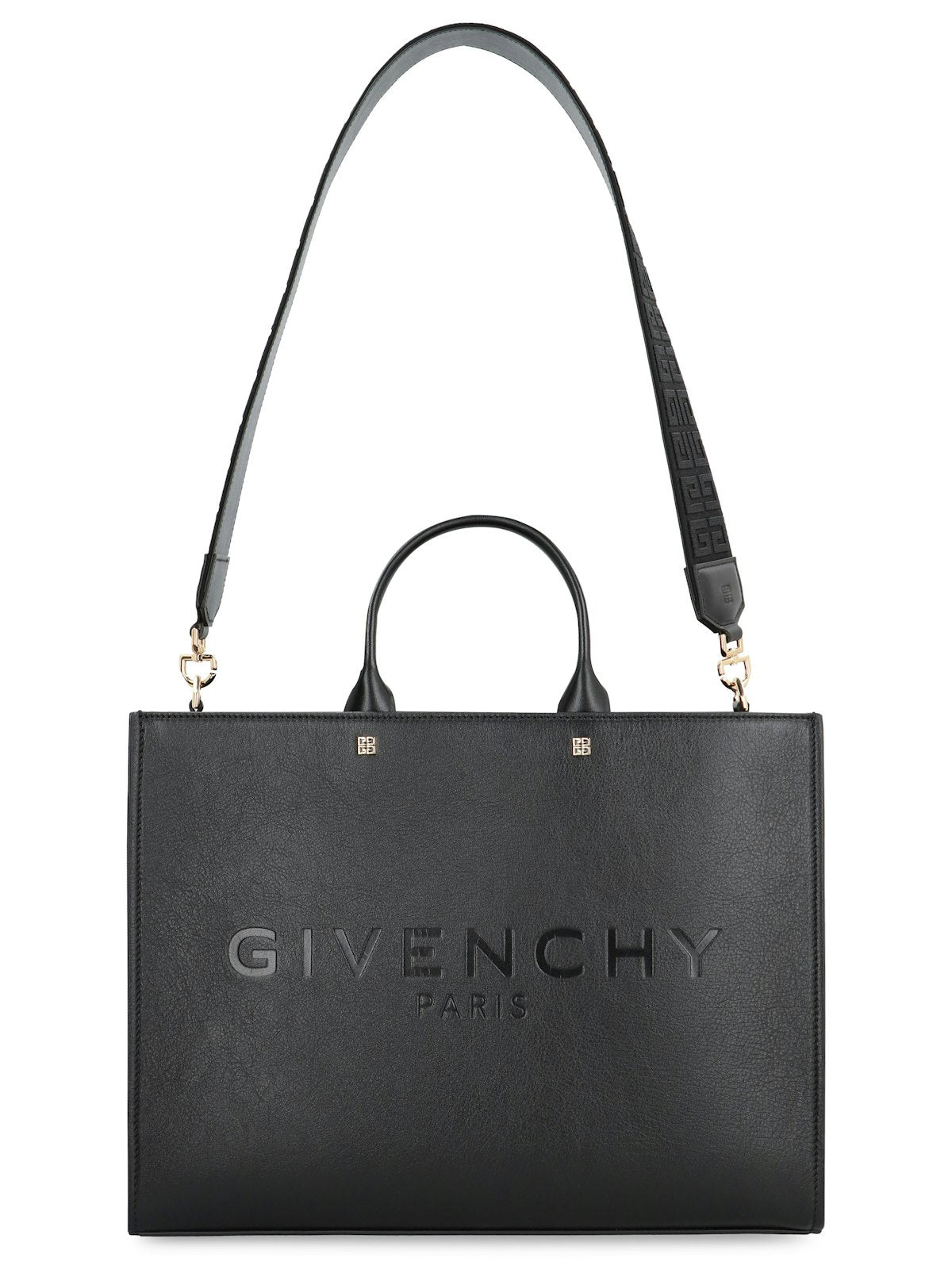 G LEATHER TOTE