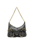BOLSO VOYOU M NEGRO LONA CADENA DORADA