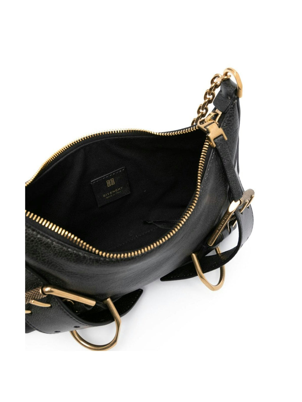 BOLSO VOYOU M NEGRO LONA CADENA DORADA
