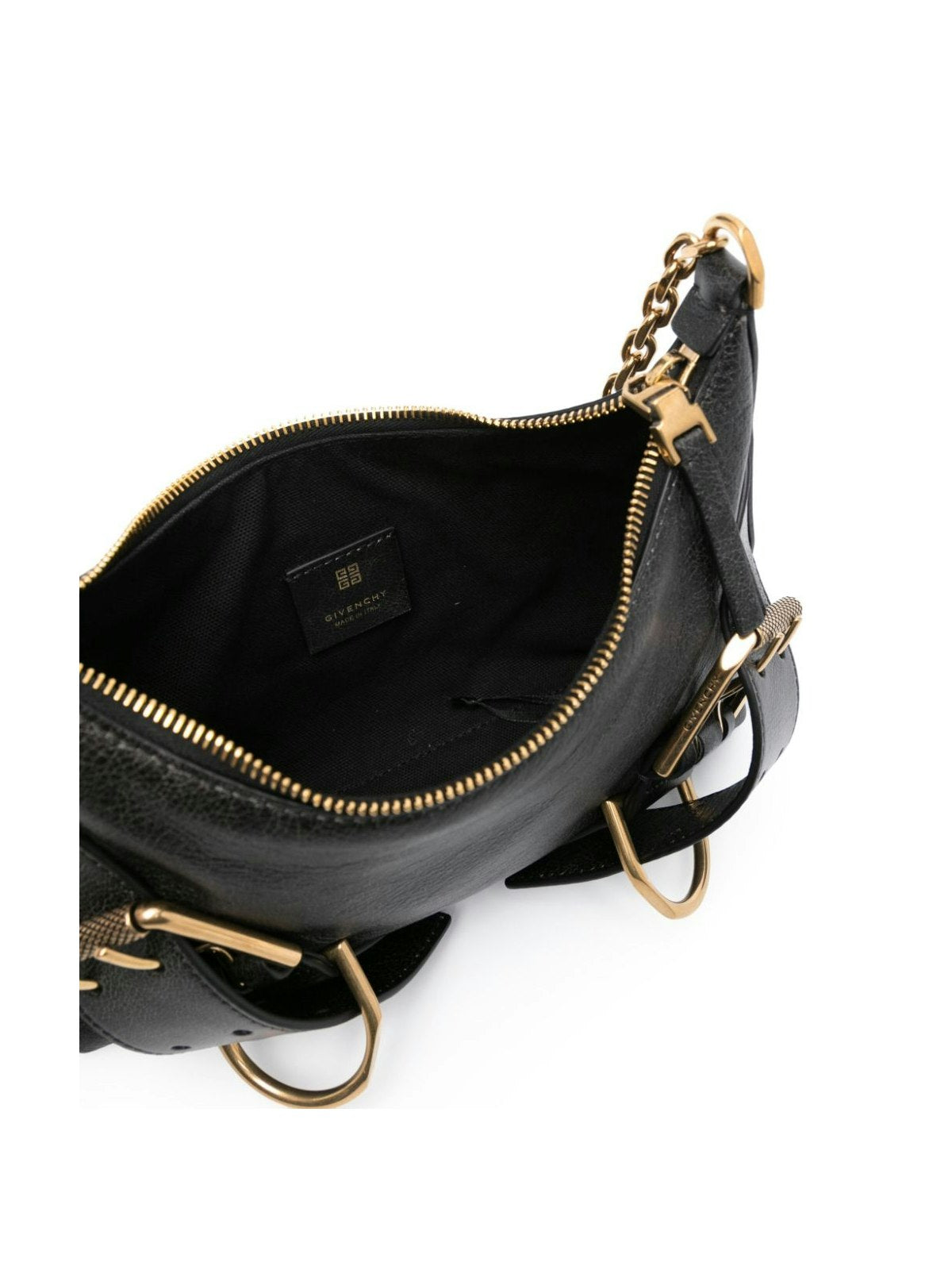 BOLSO VOYOU M NEGRO LONA CADENA DORADA