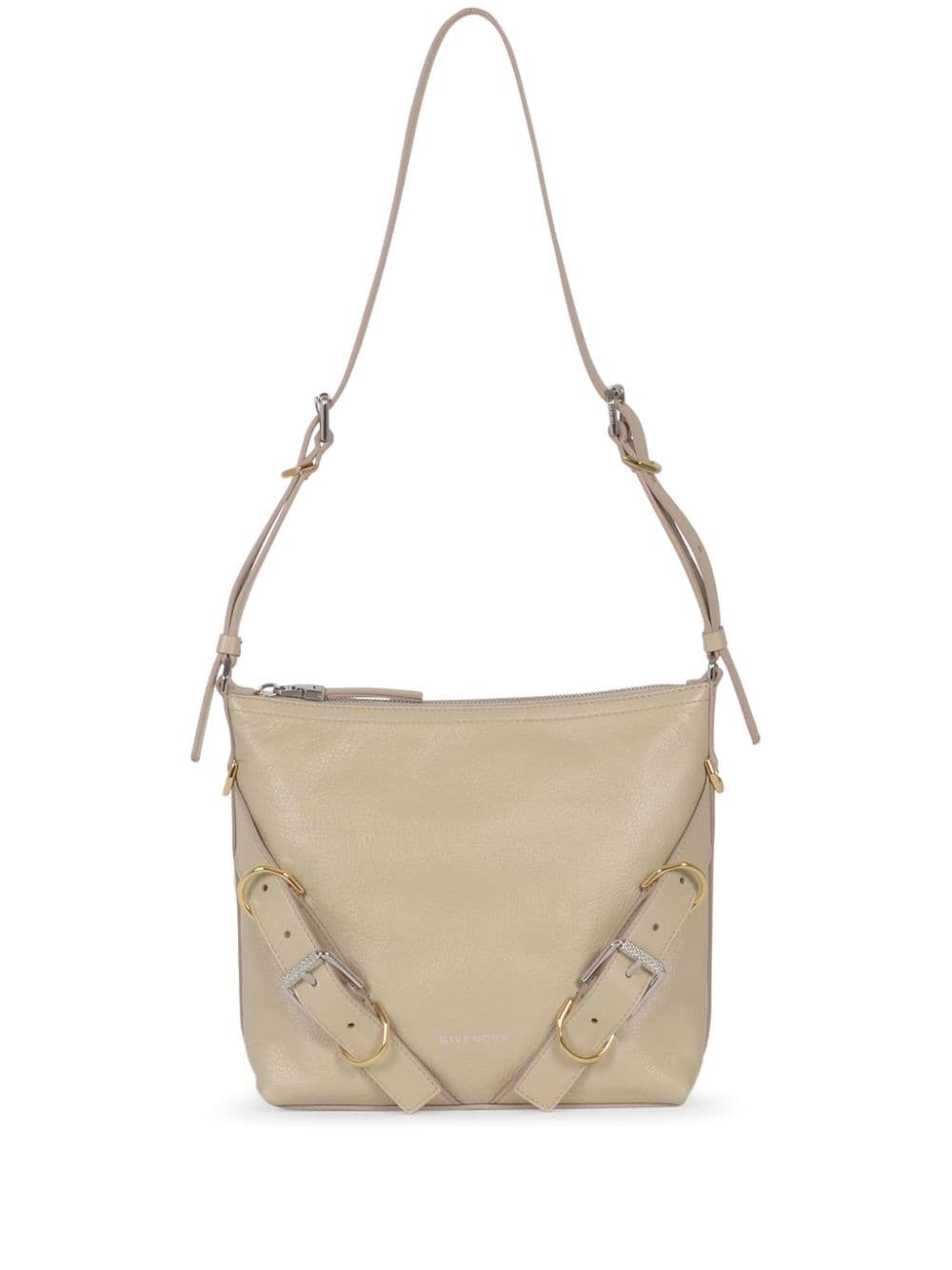 VOYOU SMALL LEATHER SHOULDER BAG