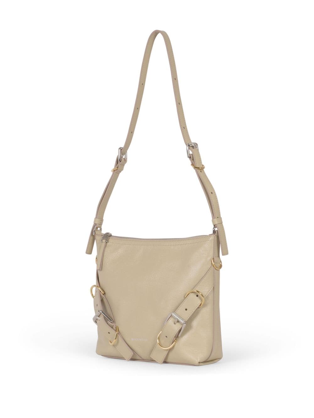 VOYOU SMALL LEATHER SHOULDER BAG
