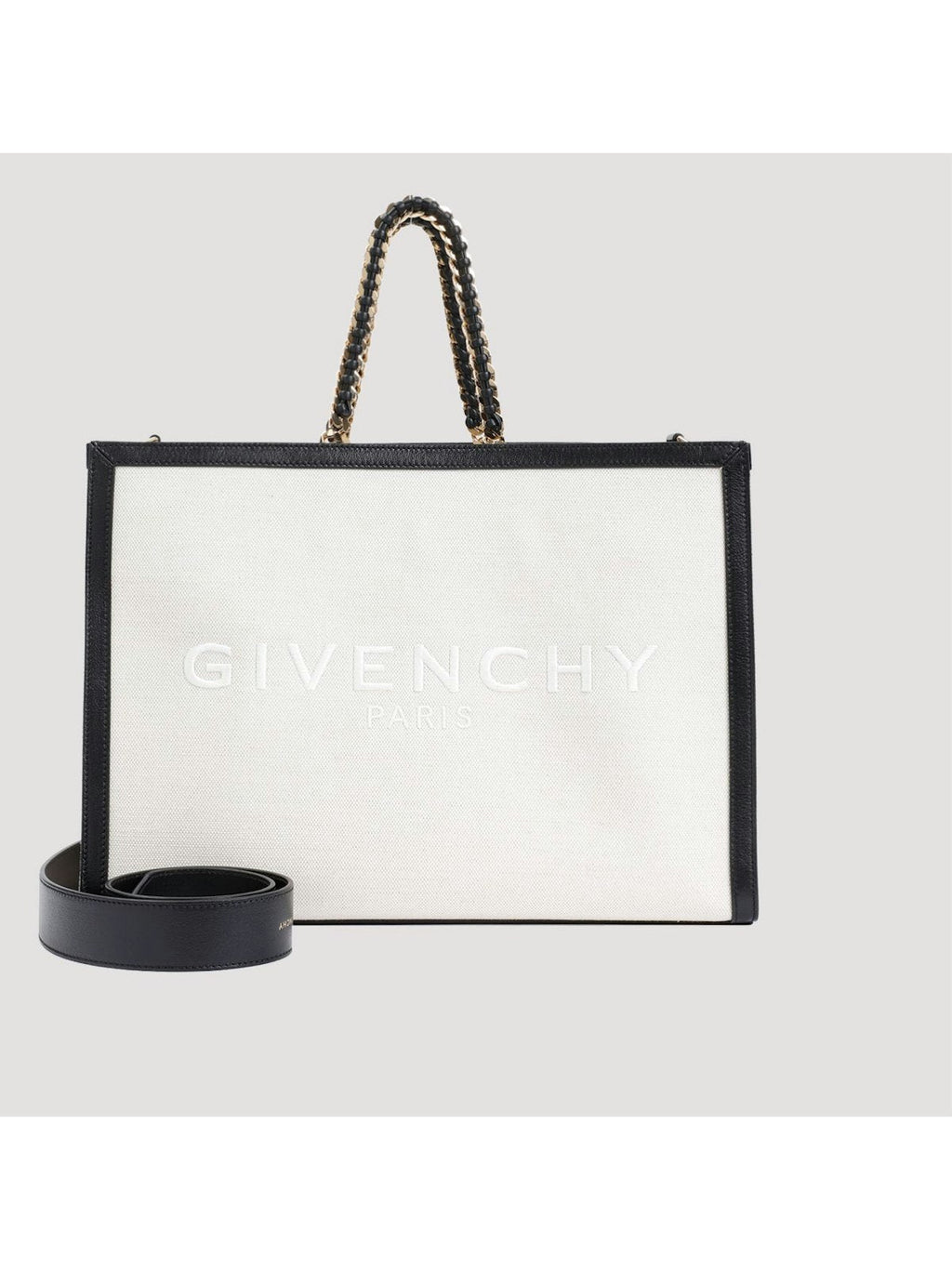 G-TOTE - MEDIUM FRAMED TOTE W/ CHAIN