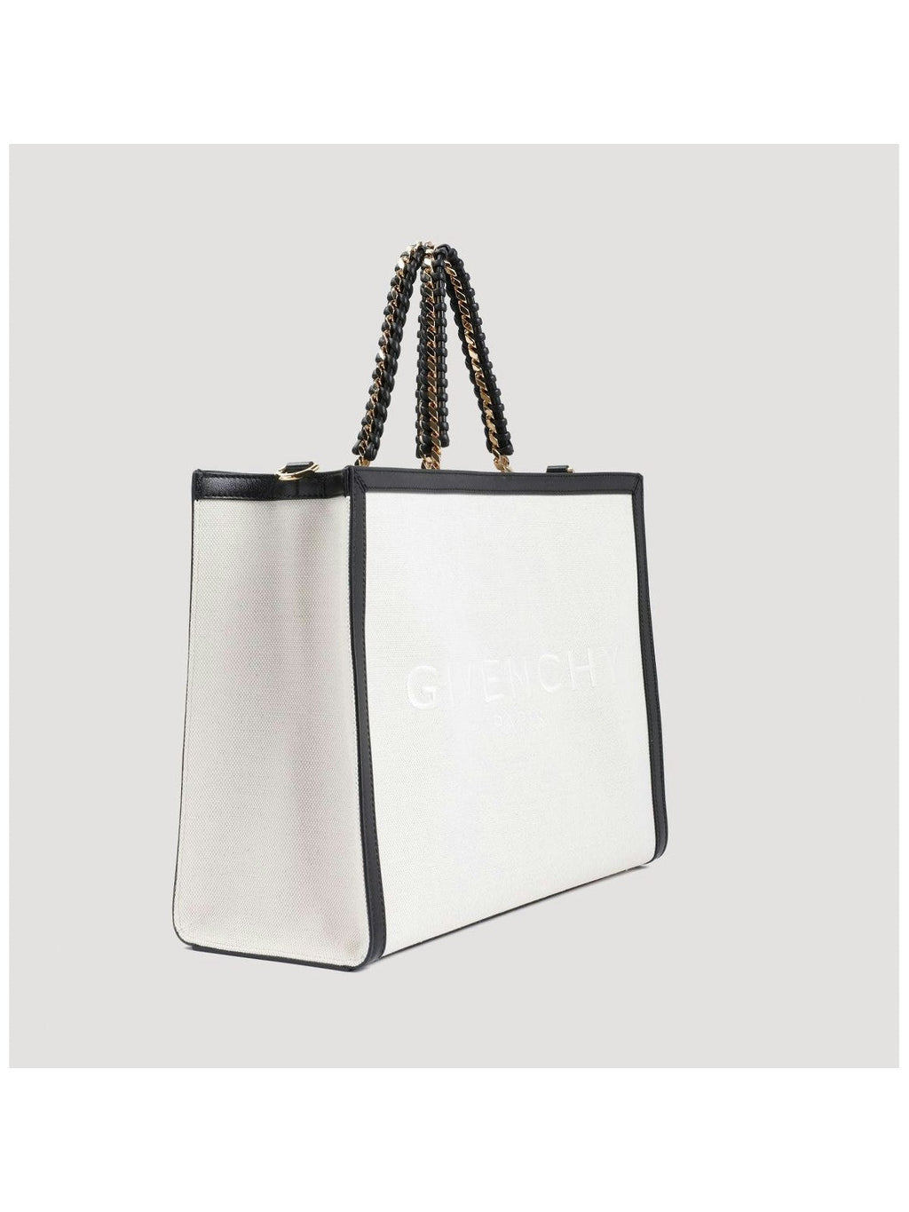 G-TOTE - MEDIUM FRAMED TOTE W/ CHAIN