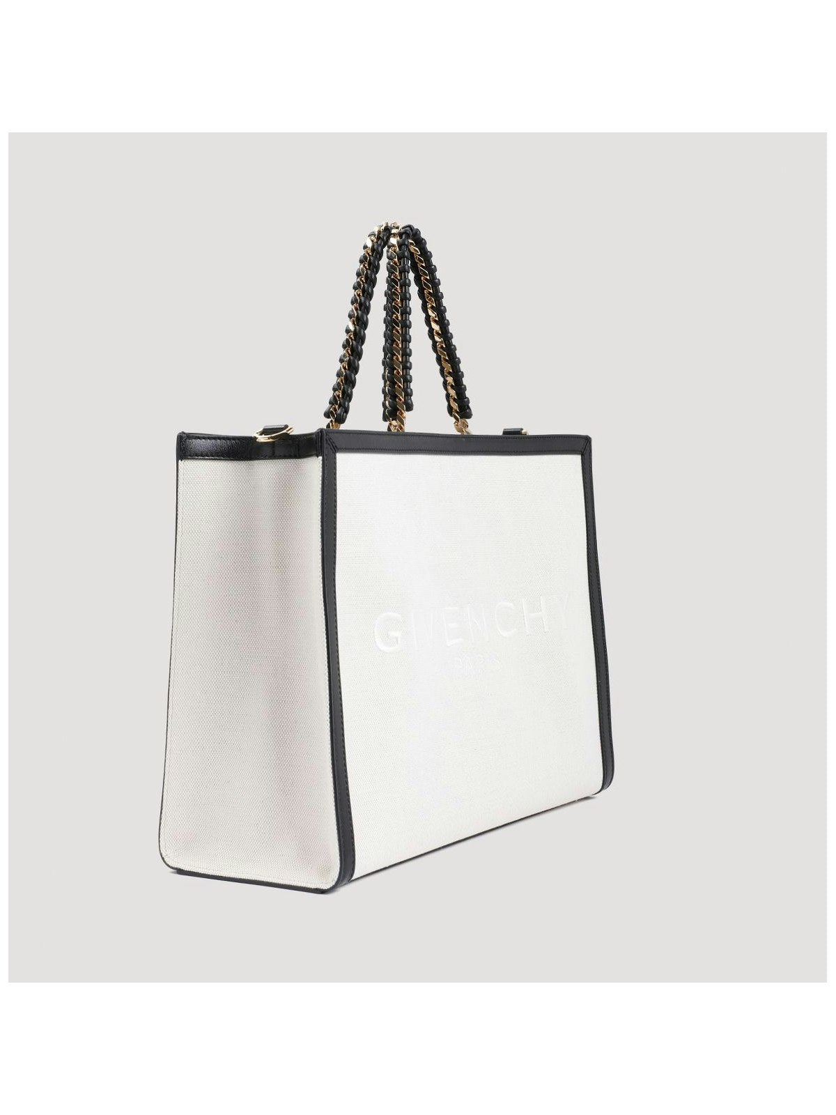 G-TOTE - MEDIUM FRAMED TOTE W/ CHAIN