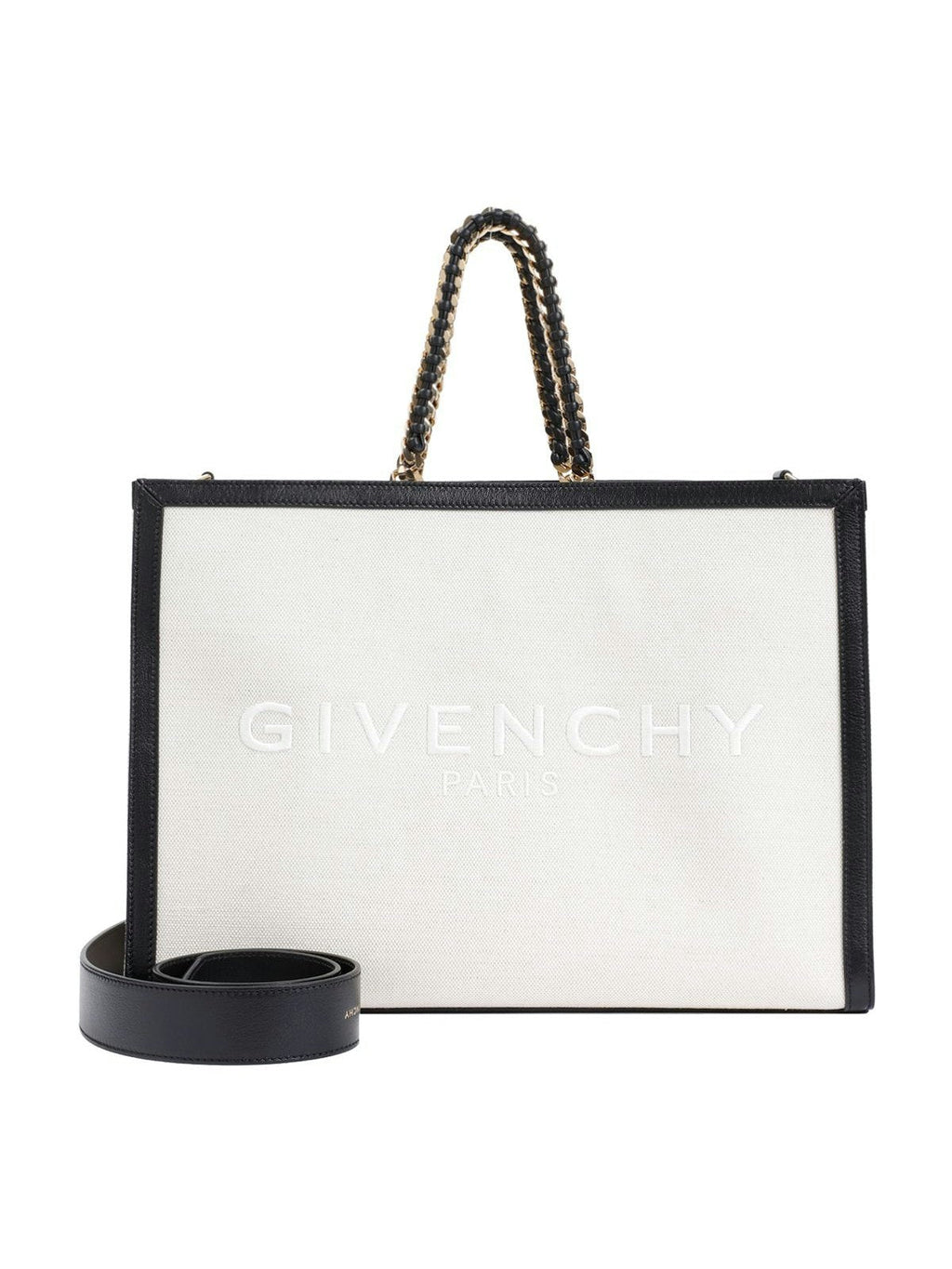 G-TOTE - MEDIUM FRAMED TOTE W/ CHAIN