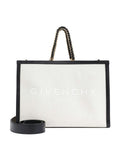 G-TOTE - MEDIUM FRAMED TOTE W/ CHAIN