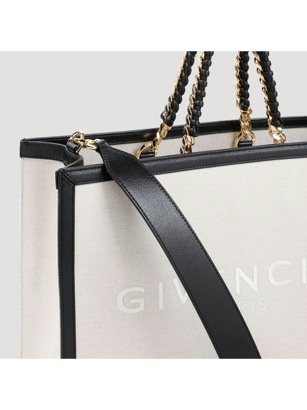 G-TOTE - MEDIUM FRAMED TOTE W/ CHAIN