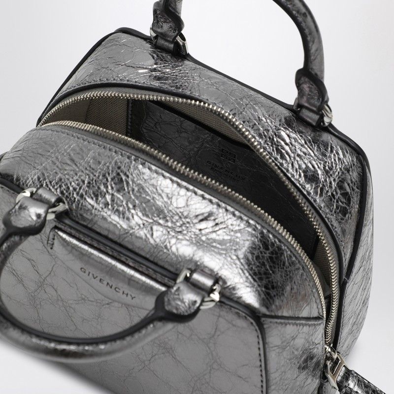 SILVER GREY ANTIGONA CUBE NANO BAG