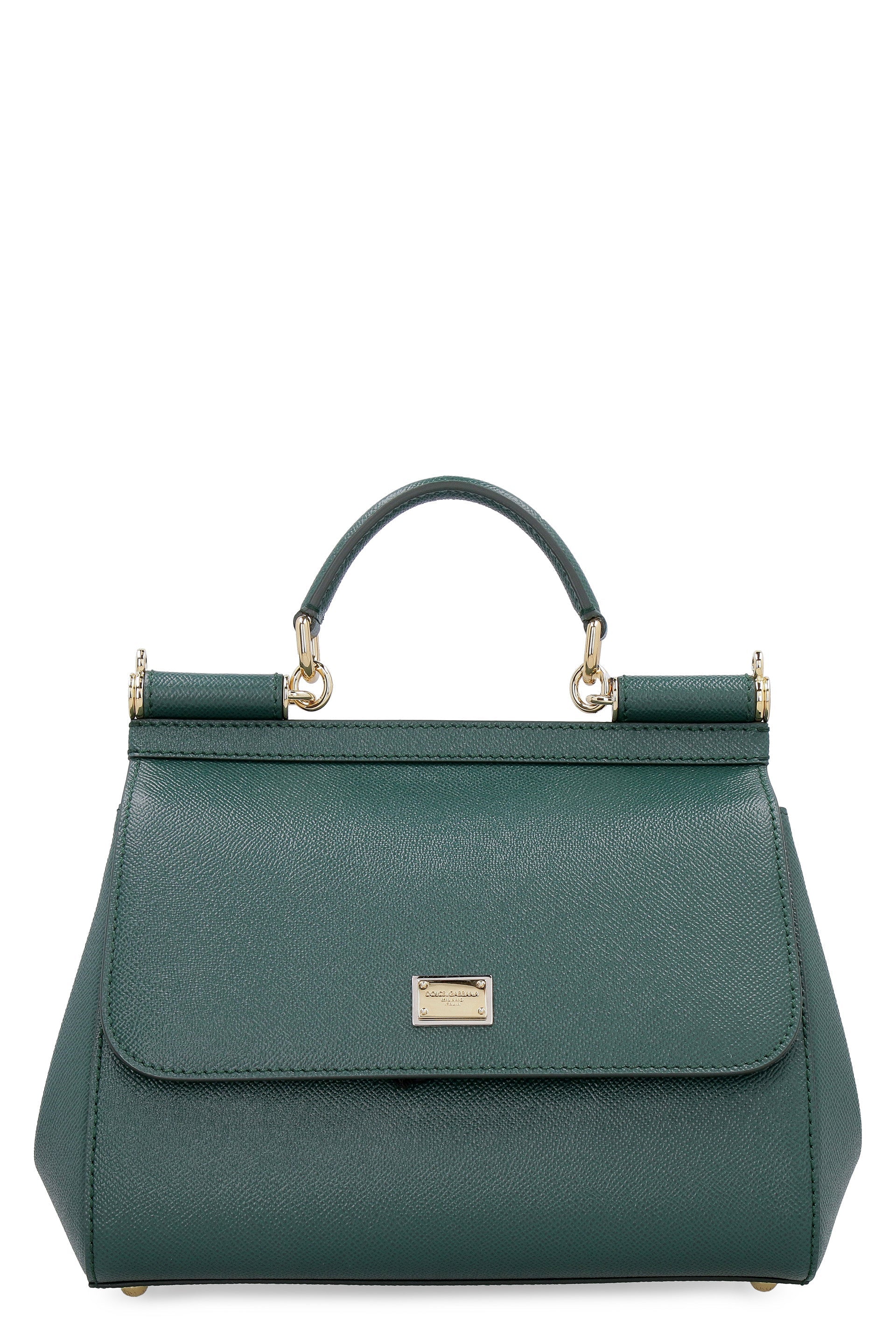 DARK GREEN SICILY LARGE HANDBAG