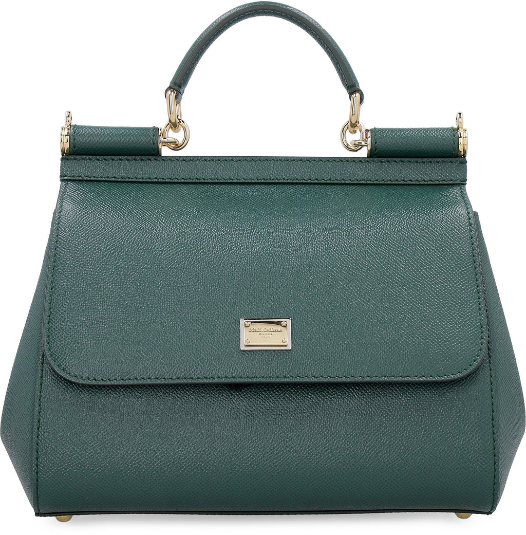 DARK GREEN SICILY LARGE HANDBAG