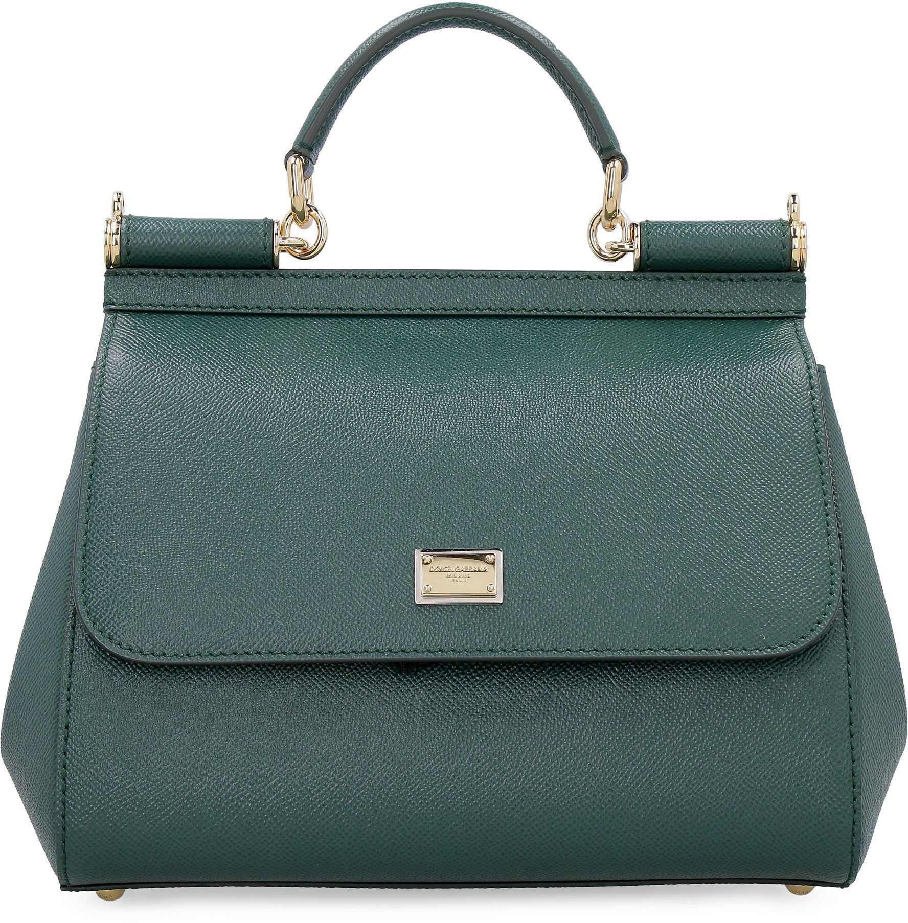 DARK GREEN SICILY LARGE HANDBAG