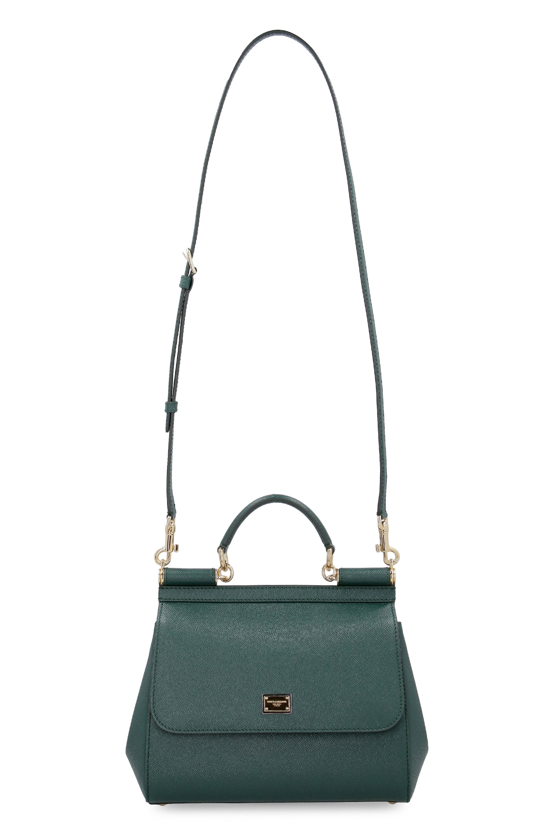 DARK GREEN SICILY LARGE HANDBAG