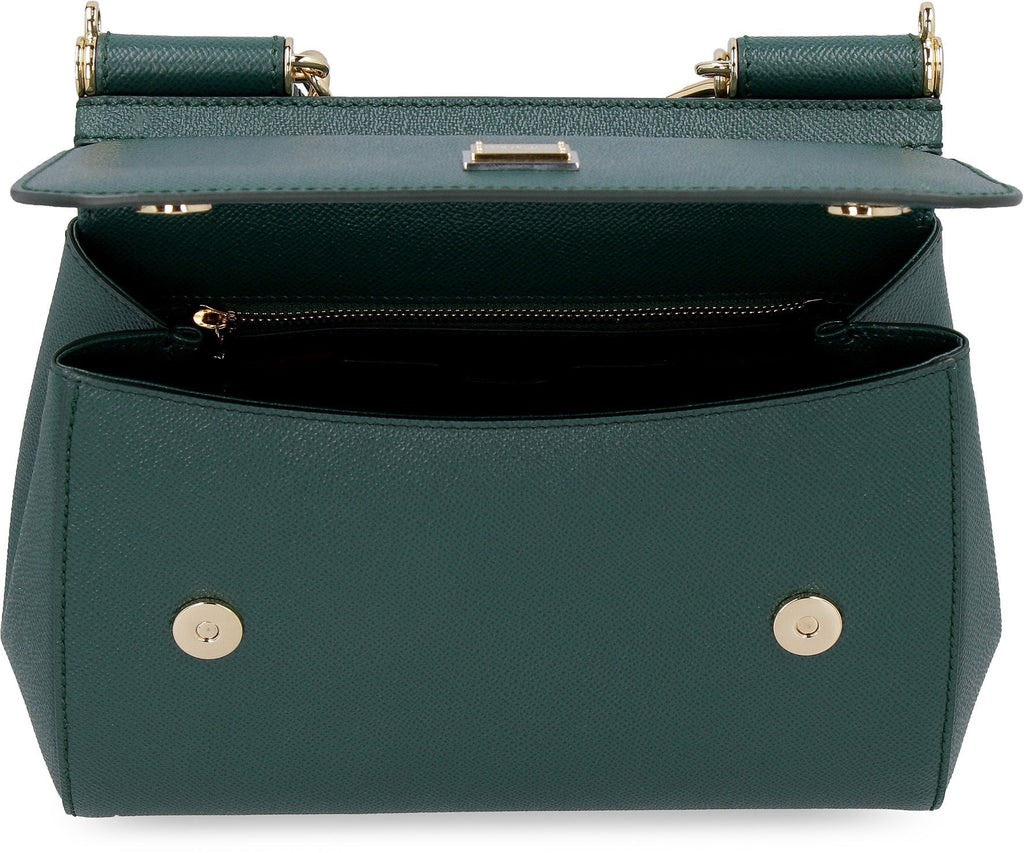 DARK GREEN SICILY LARGE HANDBAG