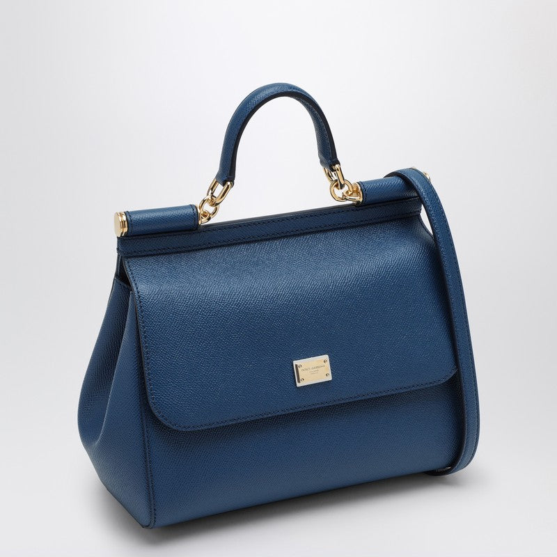Dolce&Gabbana Large Royal Blue Sicily Hand Bag Women