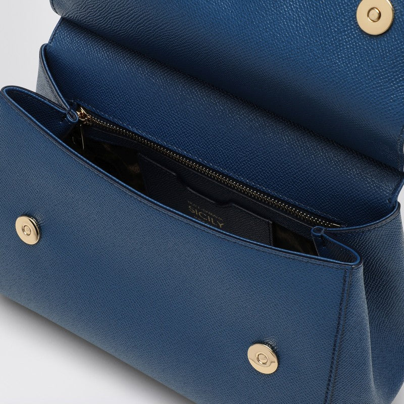 Dolce&Gabbana Large Royal Blue Sicily Hand Bag Women