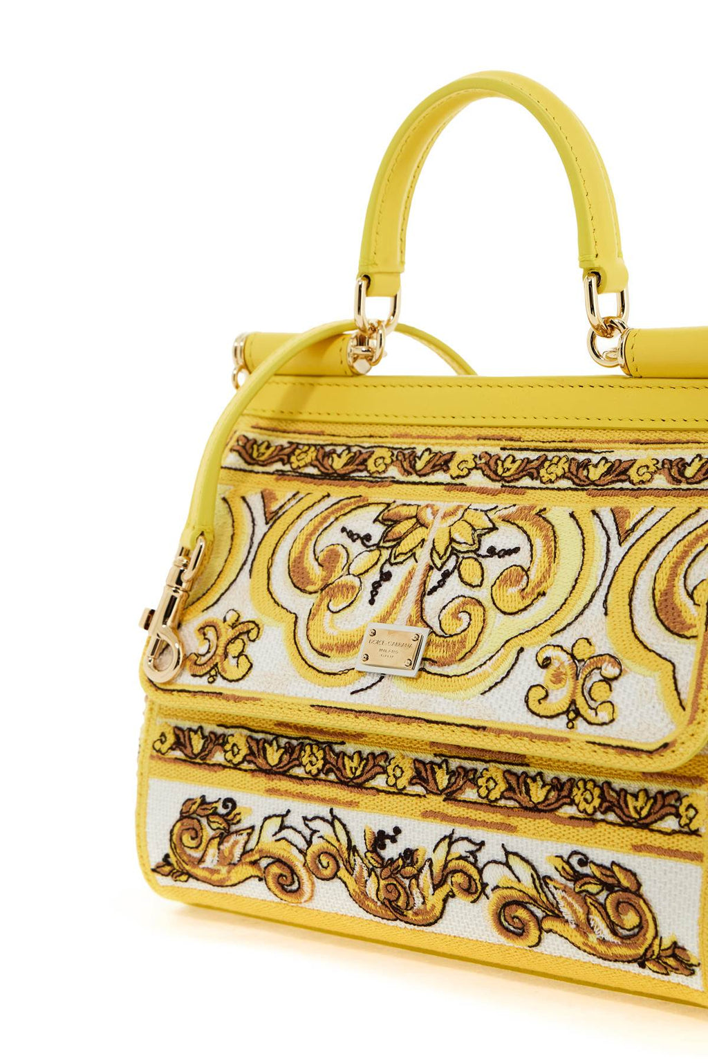 Dolce & Gabbana Medium Sicily Handbag With Maiolica Embroidery Women