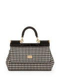SMALL SICILY HOUNDSTOOTH TOTE BAG