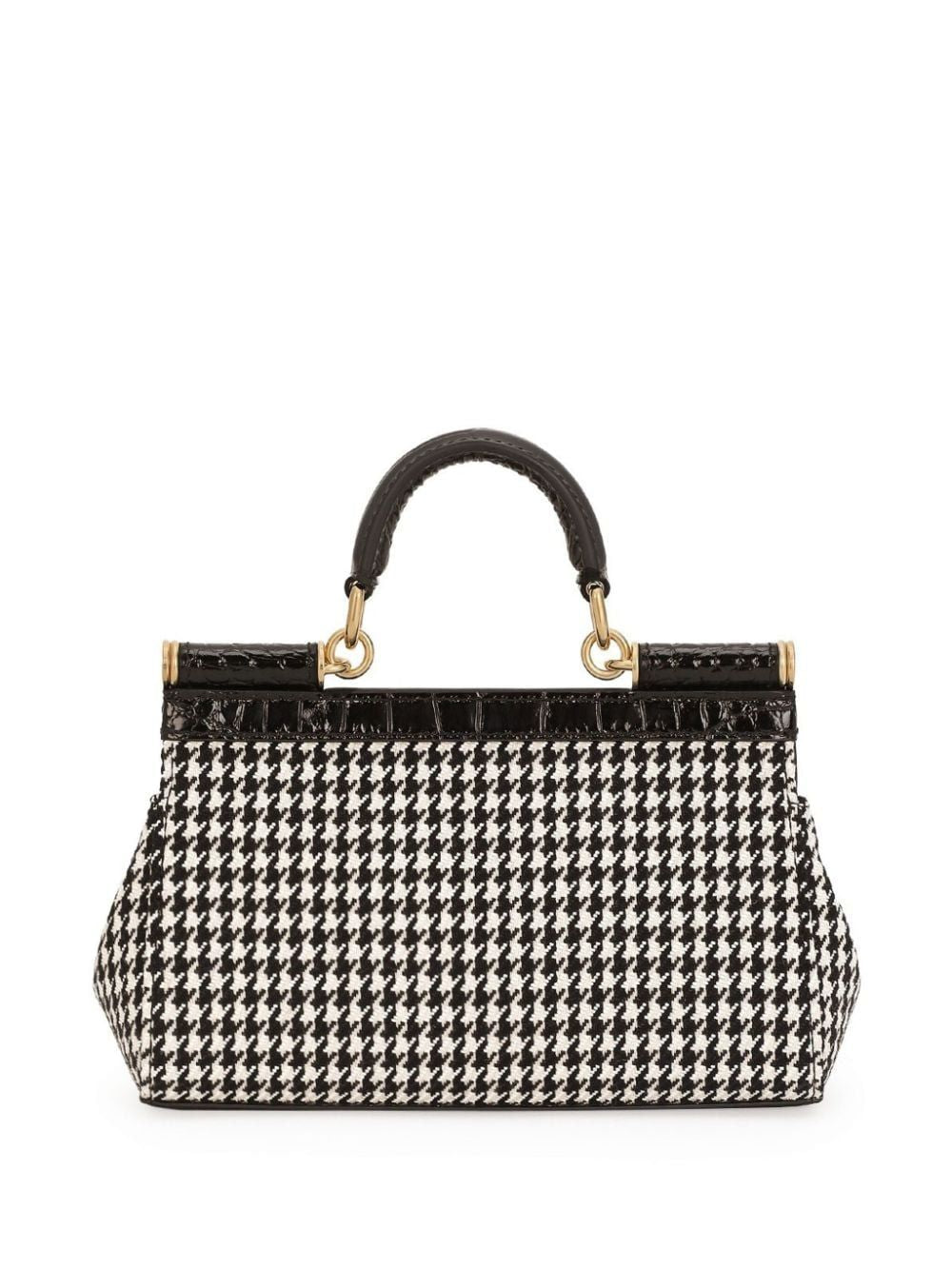 SMALL SICILY HOUNDSTOOTH TOTE BAG