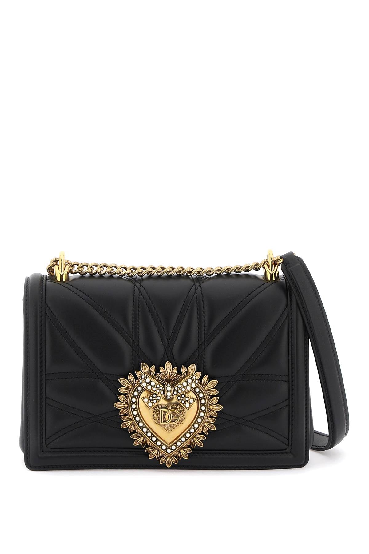 Dolce & Gabbana Medium Devotion Bag In Quilted Nappa Leather Women