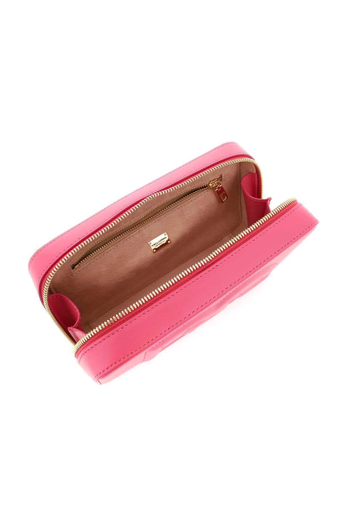 Dolce & Gabbana Leather Camera Bag With Logo Women