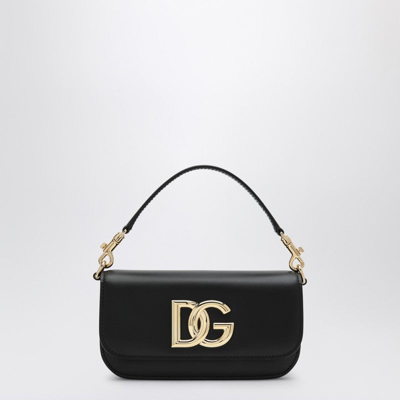Dolce&Gabbana 3.5 Black Leather Shoulder Bag Women