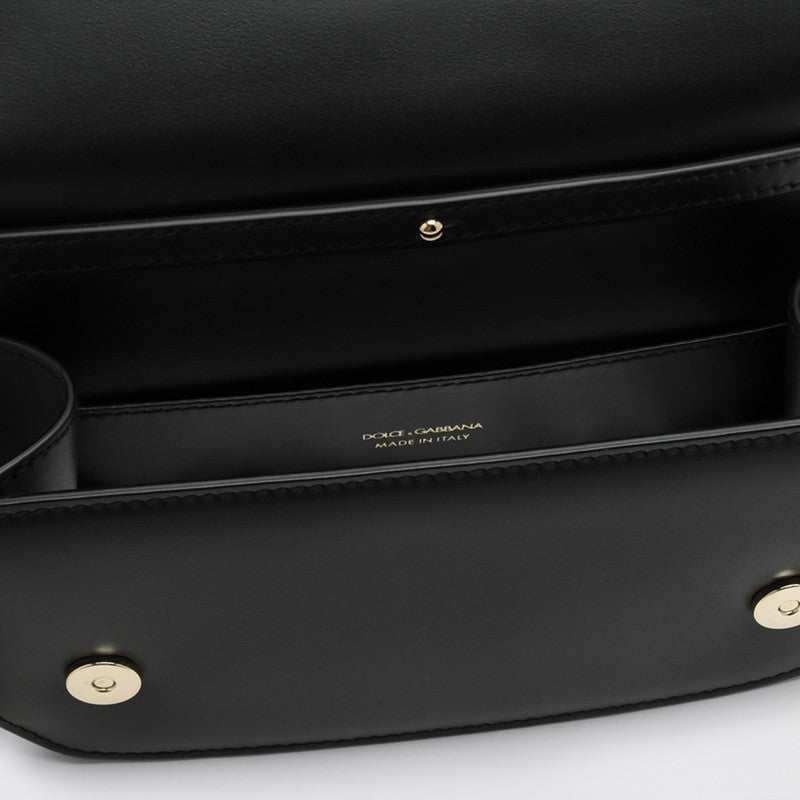 Dolce&Gabbana 3.5 Black Leather Shoulder Bag Women
