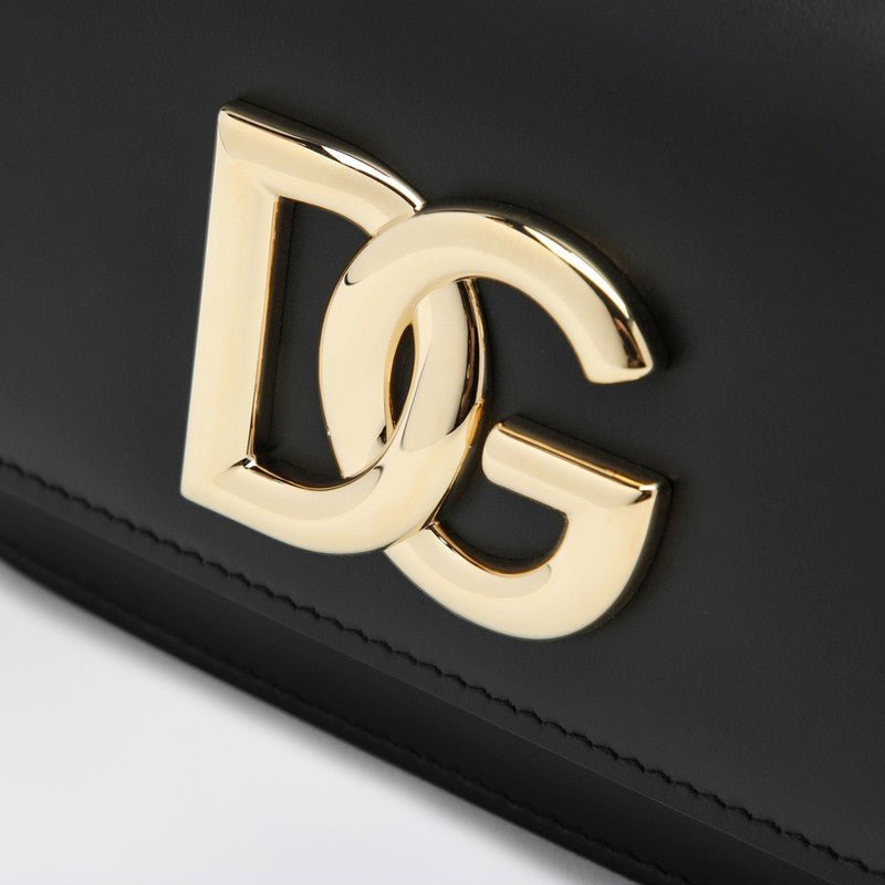 Dolce&Gabbana 3.5 Black Leather Shoulder Bag Women