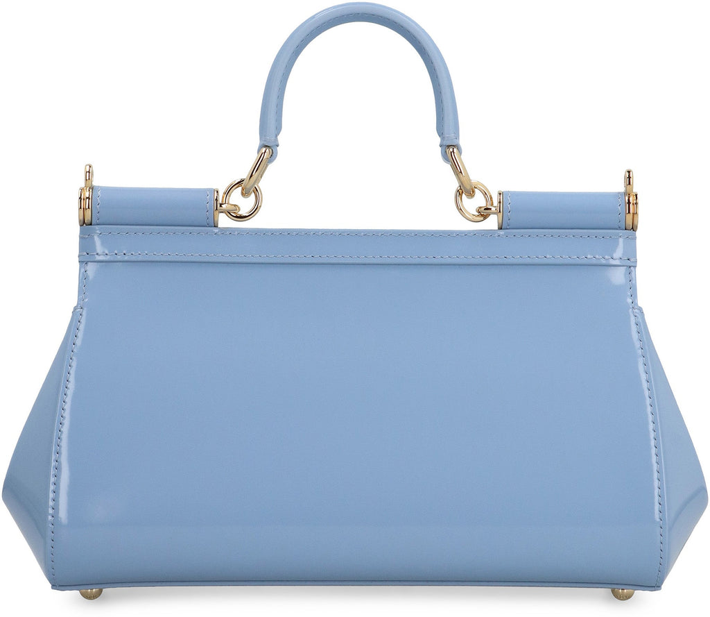 SICILY MEDIA PATENT LEATHER HANDBAG