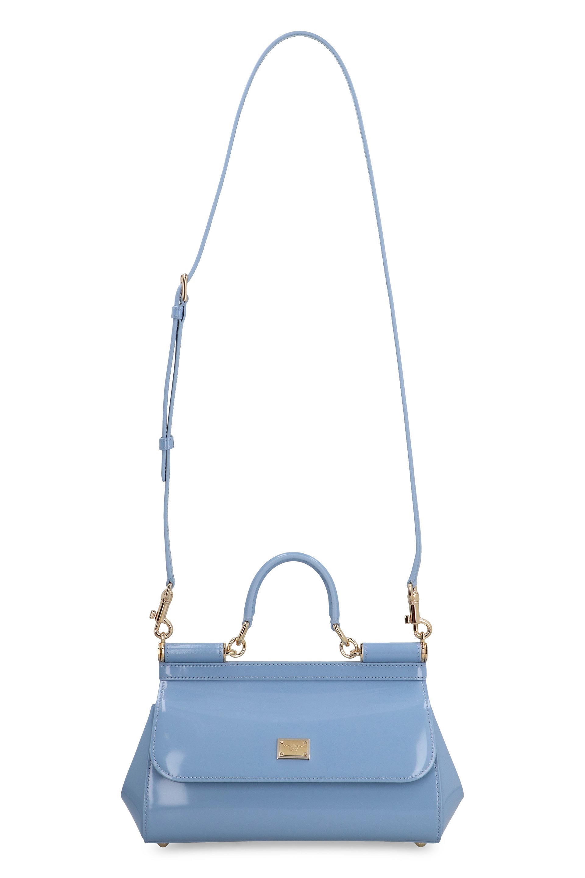 SICILY MEDIA PATENT LEATHER HANDBAG