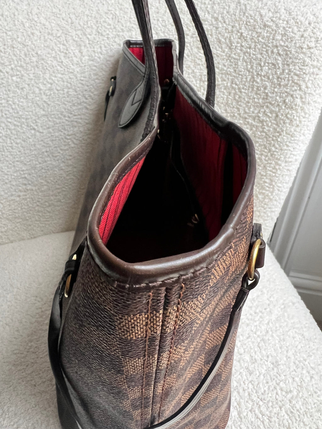 Louis Vuitton Neverfull MM Damier Ebene Cherry Interior (RRP £1,410)
