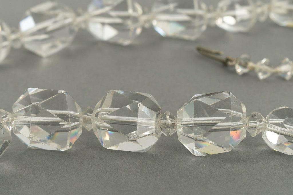Collier de boules strassÃƒÆ’Ã‚Â©es ancien