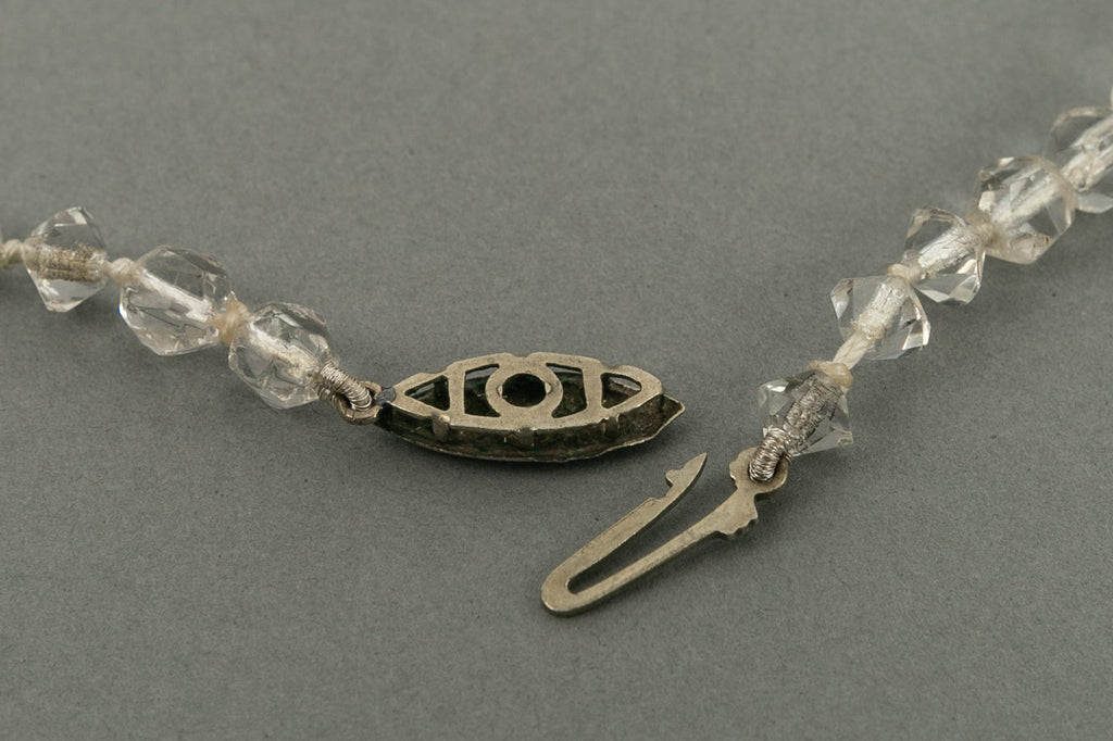 Collier de boules strassÃƒÆ’Ã‚Â©es ancien