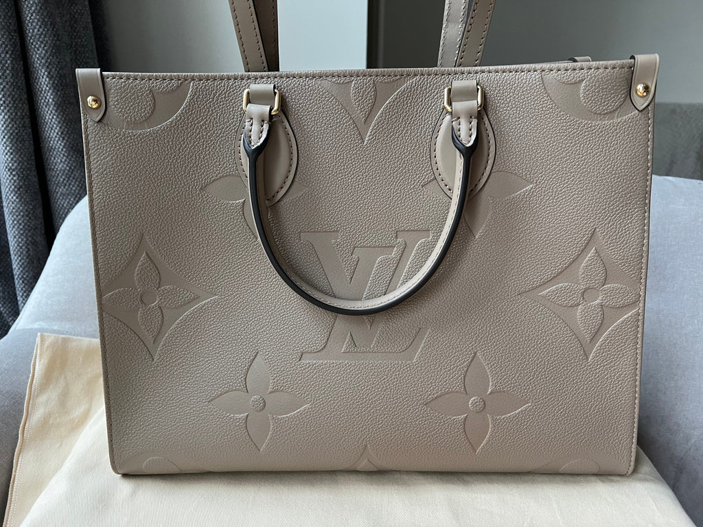 Louis Vuitton On the Go MM Dune Empreinte (RRP £2,480)