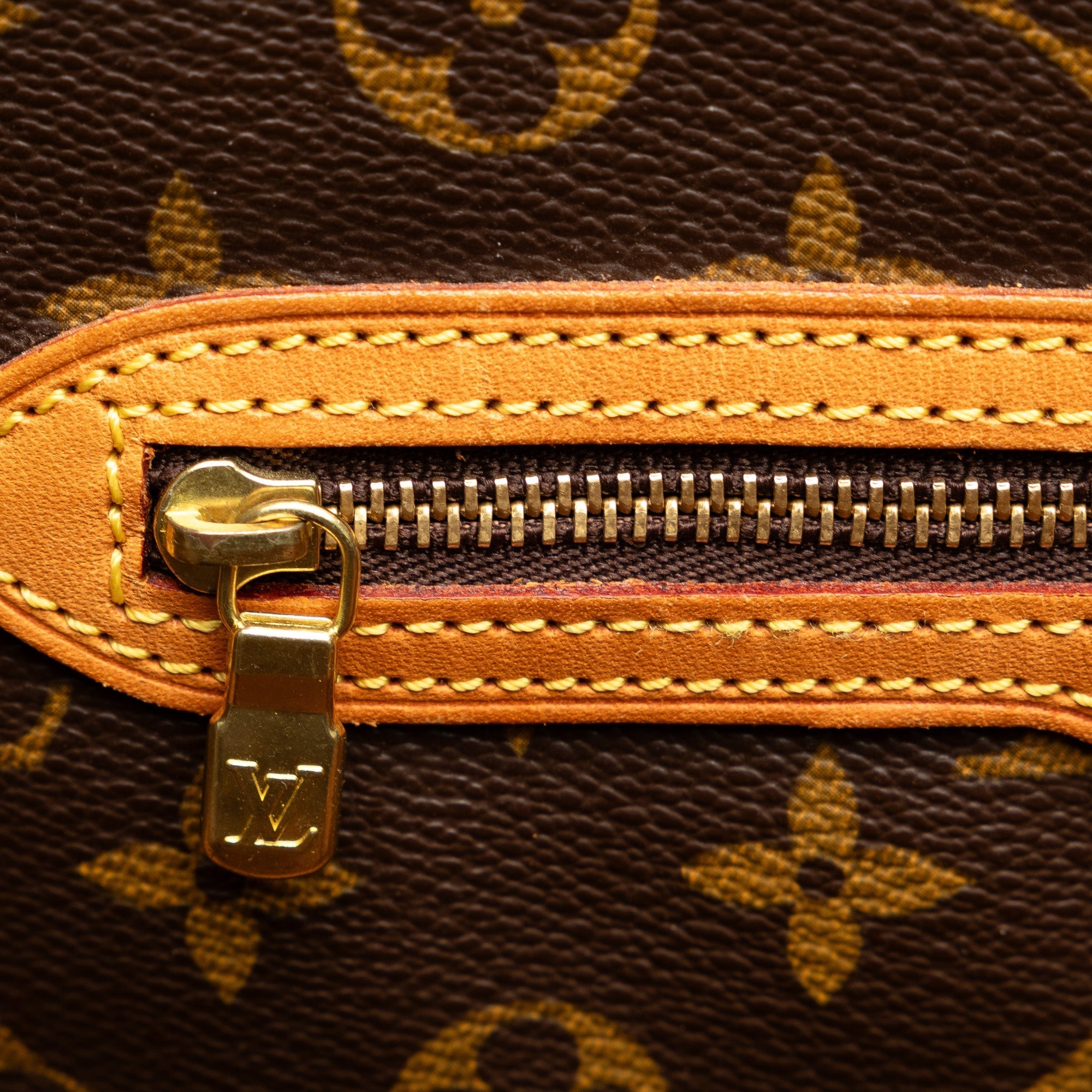Brown Louis Vuitton Monogram Sac Shopping Tote Bag