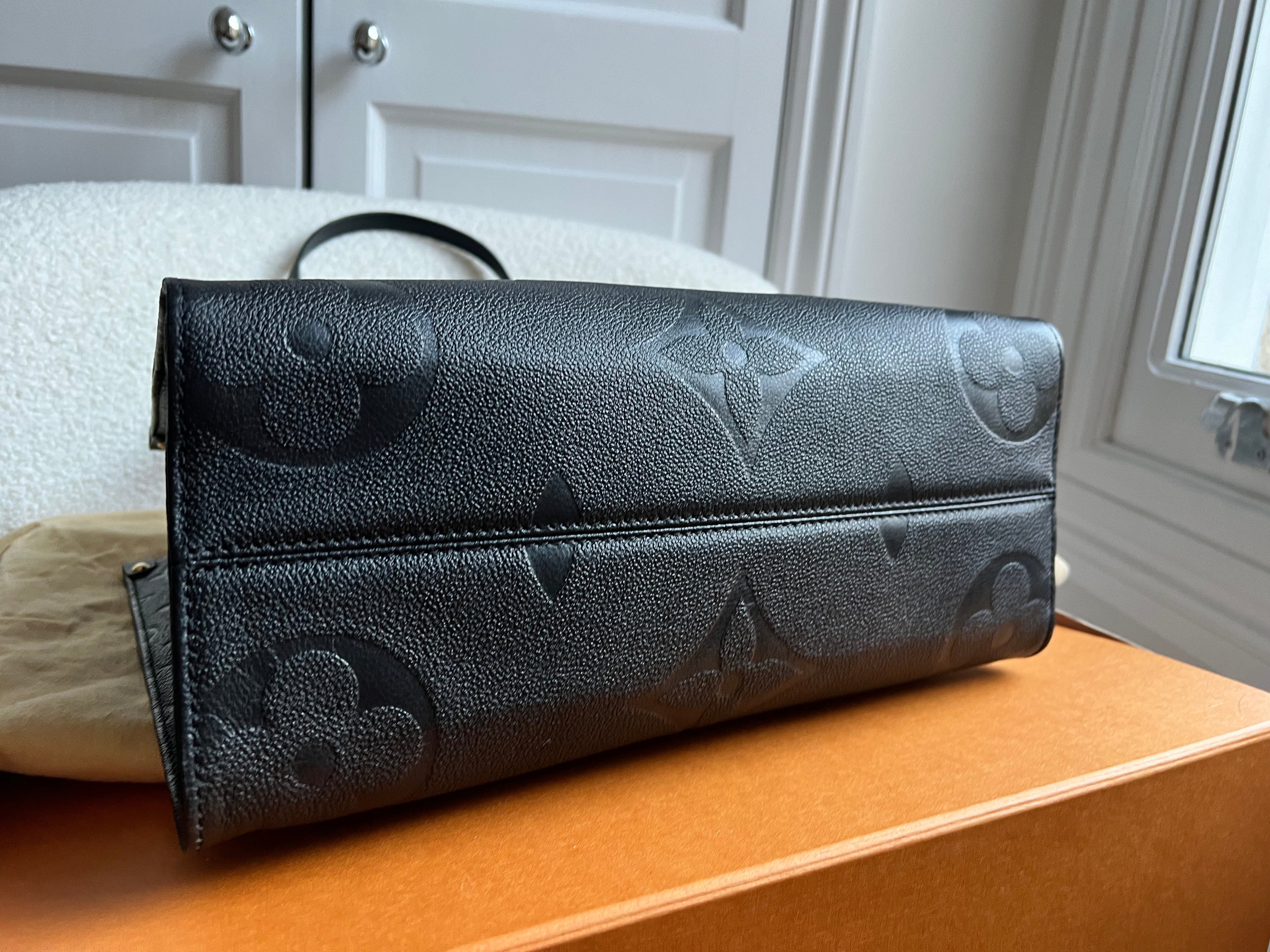 Louis Vuitton On the Go MM Black Empreinte (RRP £2,450)
