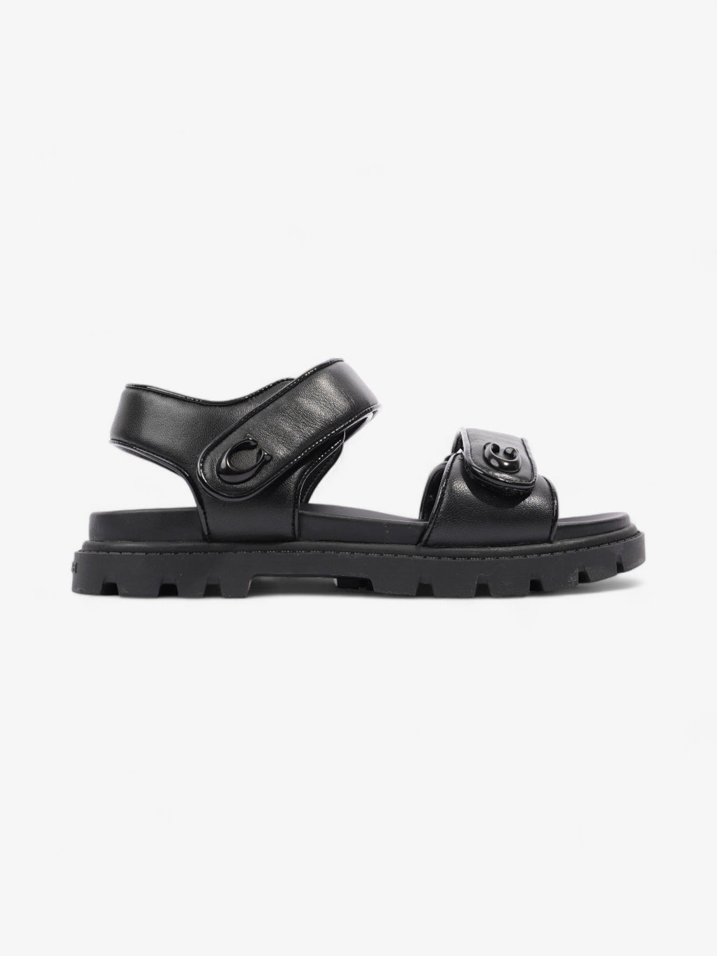 Coach Brynn Sandals Black Leather EU 36.5 UK 3.5