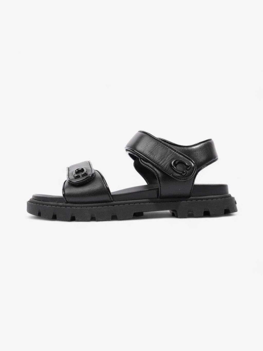 Coach Brynn Sandals Black Leather EU 36.5 UK 3.5