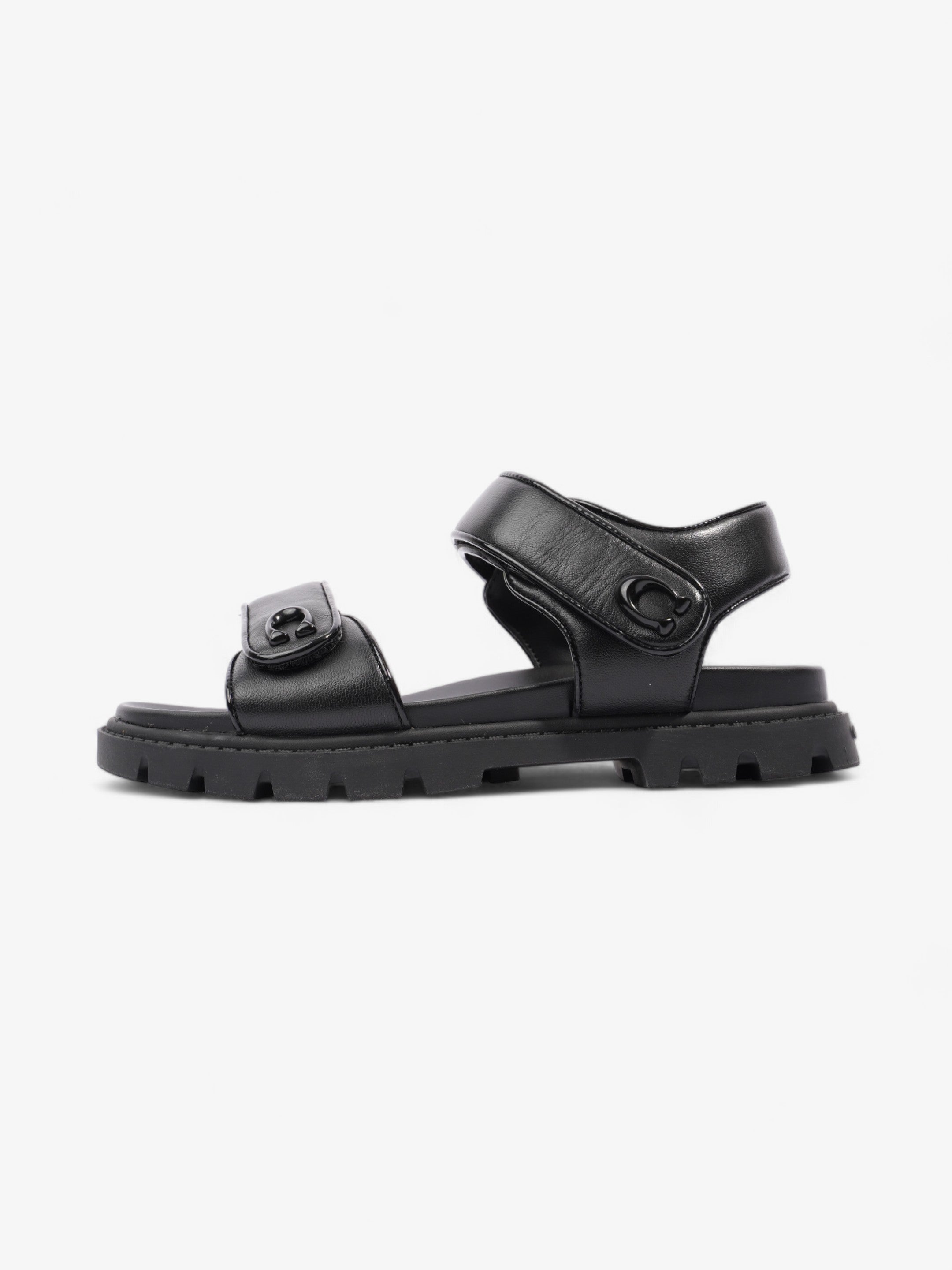 Coach Brynn Sandals Black Leather EU 36.5 UK 3.5