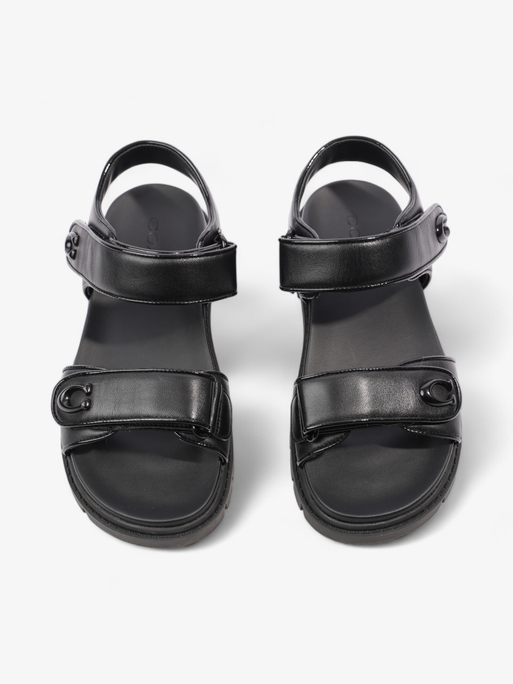 Coach Brynn Sandals Black Leather EU 36.5 UK 3.5