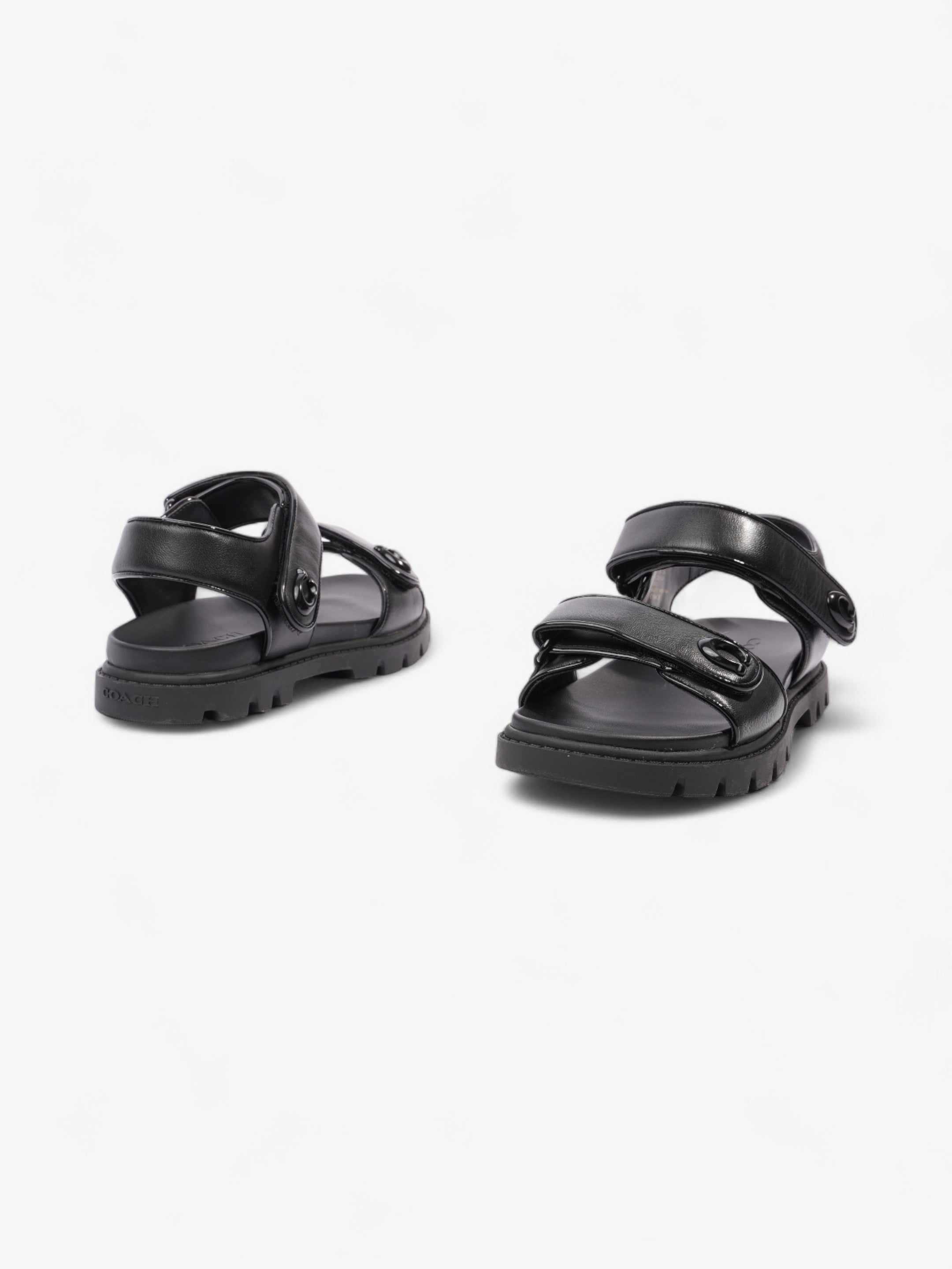 Coach Brynn Sandals Black Leather EU 36.5 UK 3.5