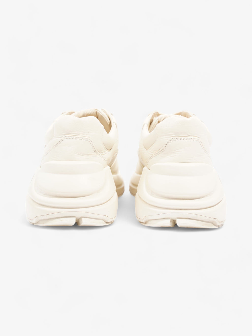 Gucci Rython Sneakers Beige / Green / Red Leather EU 38 UK 5