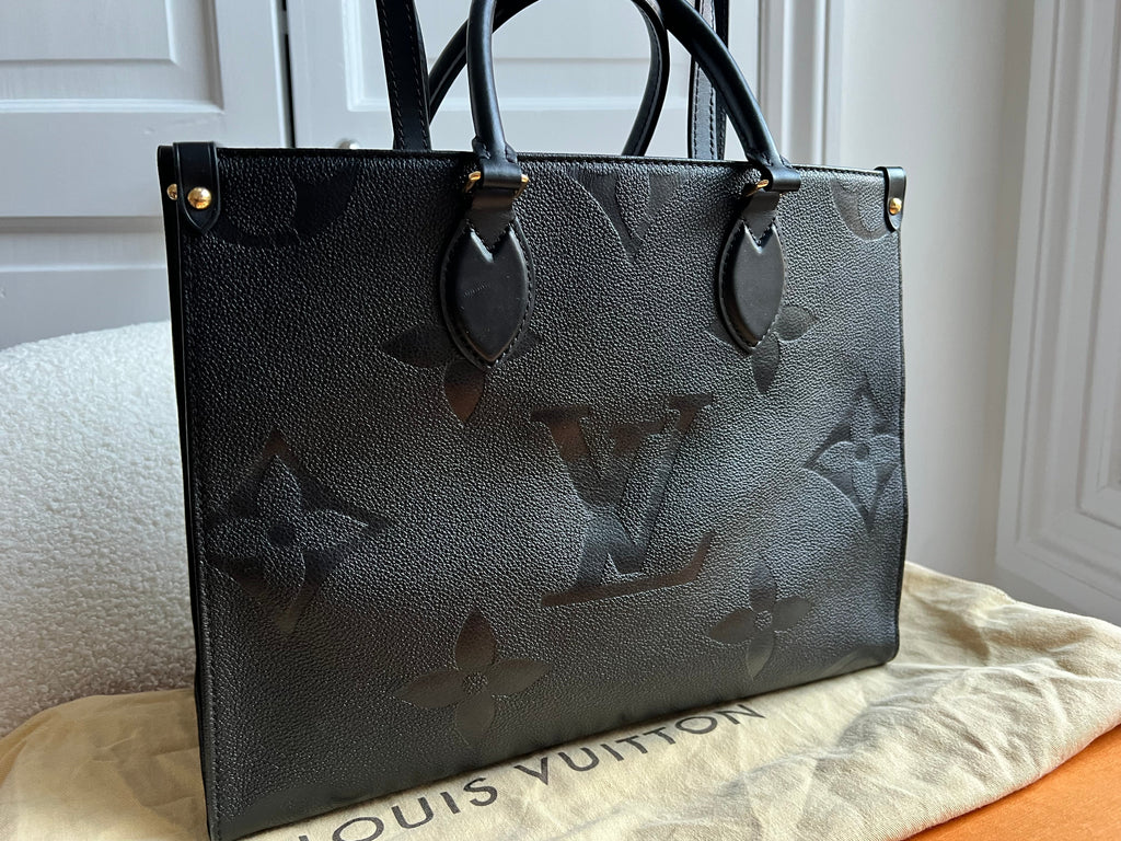 Louis Vuitton On the Go MM Black Empreinte (RRP £2,450)